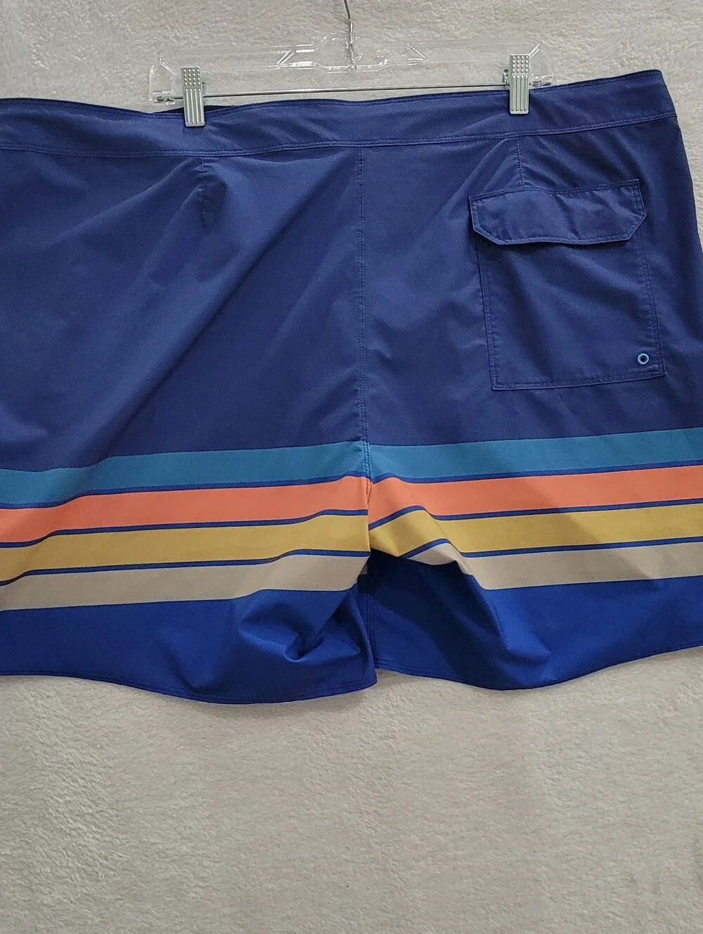 Patagonia Boardshorts Mens 44 Blue Multicolor Hydropeak Swim Trunks Beach Logo